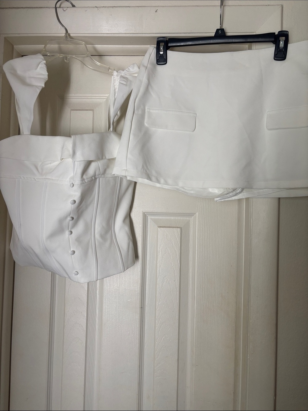 Showpo White Corset Camisole with Button Front